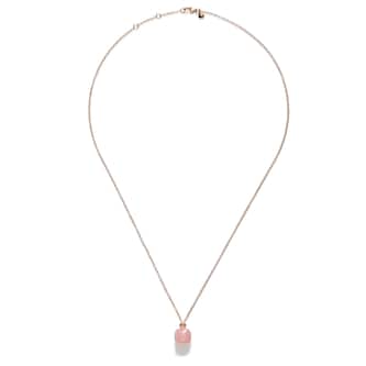 Pomellato 18K Rose Gold Nudo Classic Diamond, Rose Quartz & Chalcedony Pendant Necklace Pomellato 18K Rose Gold Nudo Classic Diamond, Rose Quartz & Chalcedony Pendant Necklace