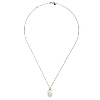 Pomellato 18K Rose & White Gold Nudo Classic Diamond, White Topaz & Mother Of Pearl Pendant Necklace Pomellato 18K Rose & White Gold Nudo Classic Diamond, White Topaz & Mother Of Pearl Pendant Necklace