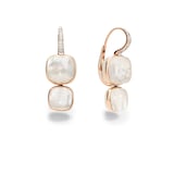 Pomellato 18K Rose Gold Nudo Diamond, White Topaz & Mother Of Pearl Drop Earrings