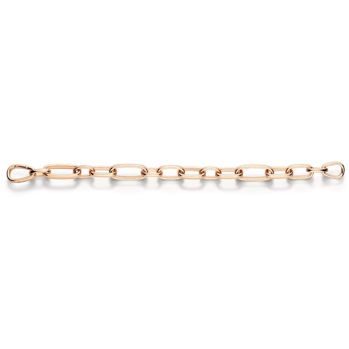 Pomellato 18K Rose Gold Iconica Slim Oval Link Bracelet - Size Medium