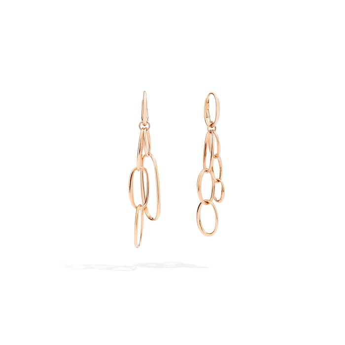 Pomellato Gold 18ct Rose Gold Drop Earrings