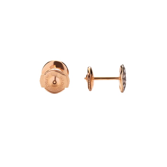 Pomellato Sabbia 18ct Rose Gold 0.50ct Brown Diamond Stud Earrings