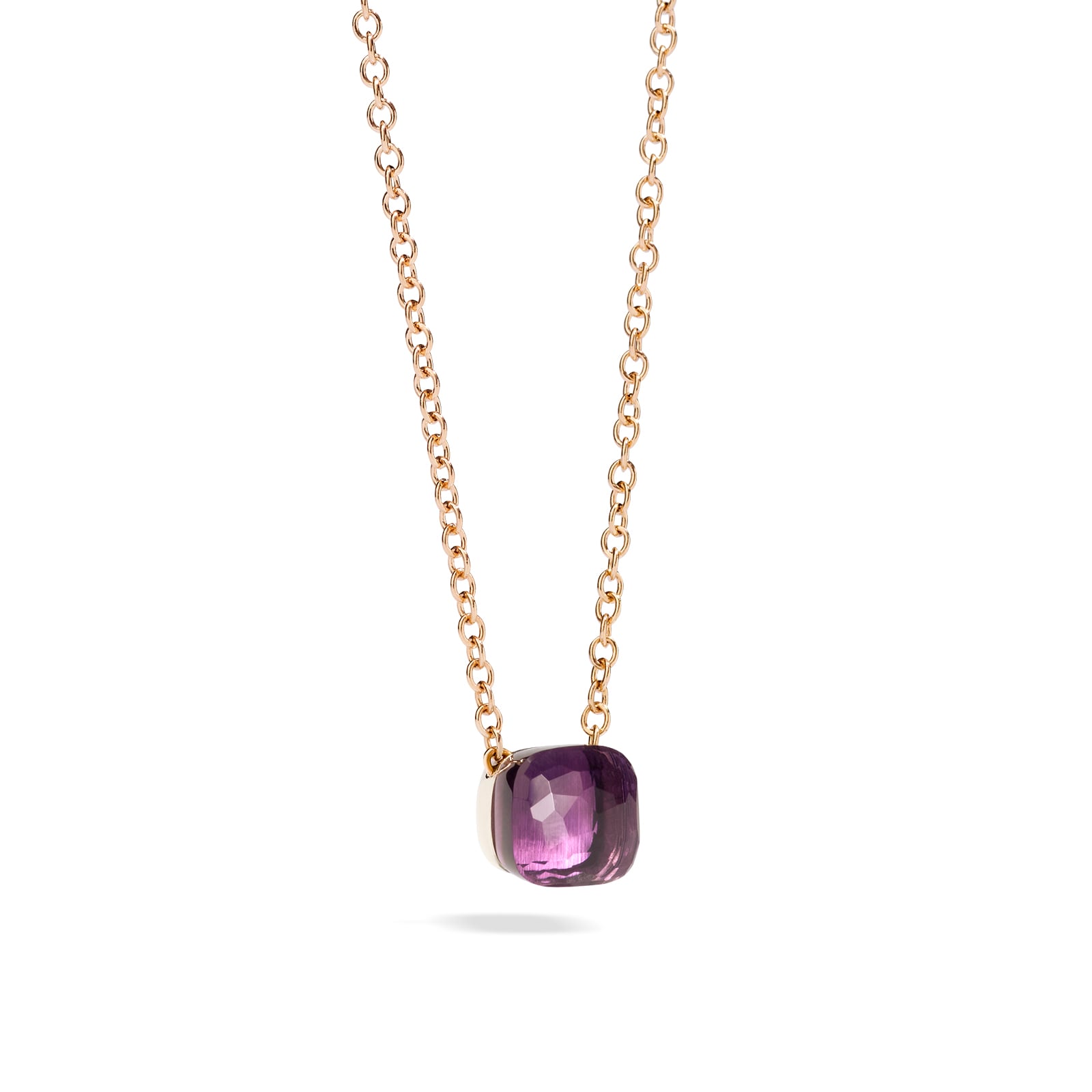 Pomellato Nudo 18ct Rose & White Gold Amethyst Pendant