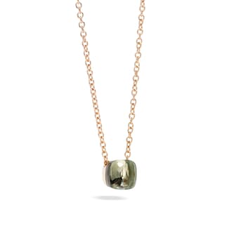 Pomellato Nudo 18ct Rose & White Gold Prasiolite Pendant Pomellato Nudo 18ct Rose & White Gold Prasiolite Pendant