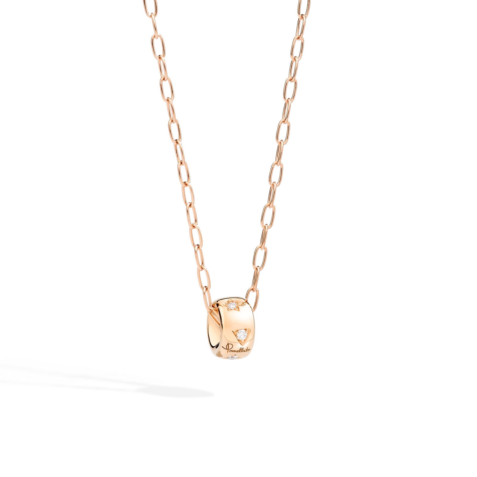 Pomellato Iconica 18ct Rose Gold 0.10ct Diamond Pendant