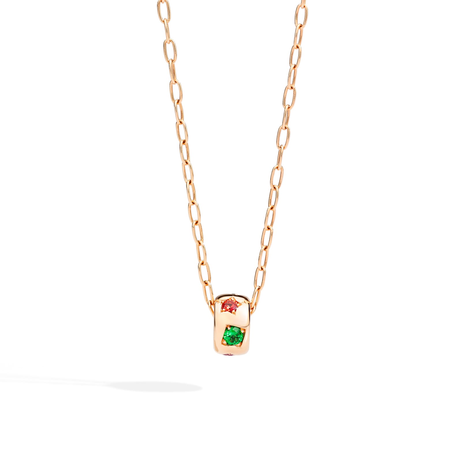 Pomellato Iconica 18ct Rose Gold Multi Stone Pendant