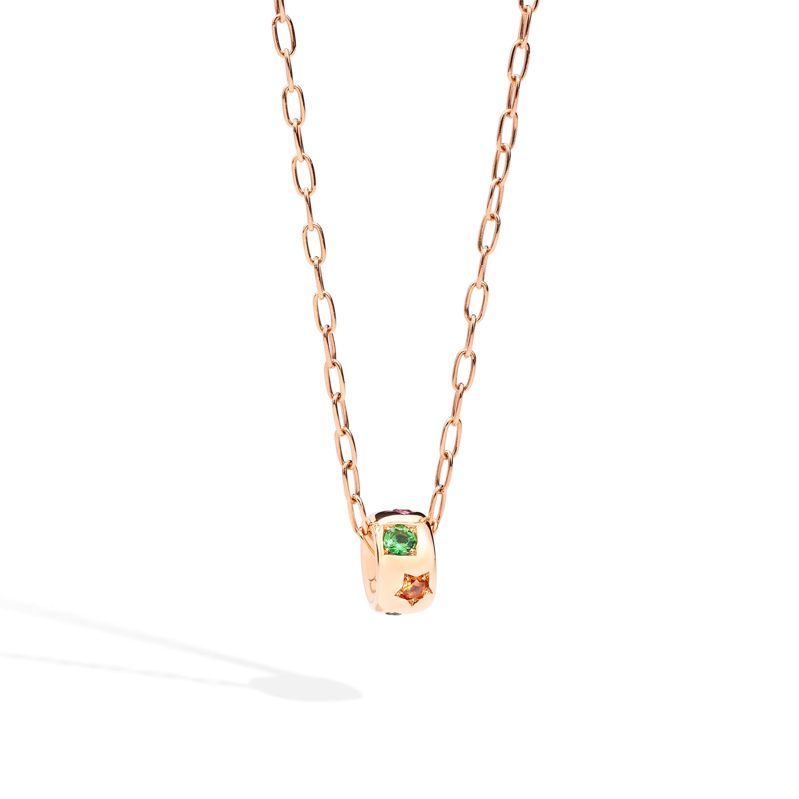 Pomellato Iconica 18ct Rose Gold Multi Stone Pendant