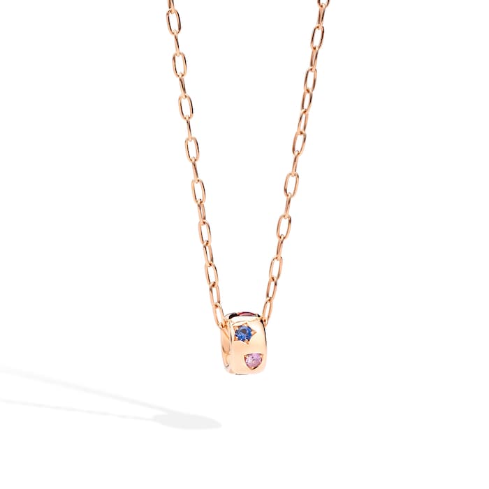 Pomellato Iconica 18ct Rose Gold Multi Stone Pendant