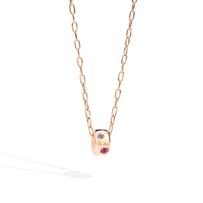 Pomellato Iconica 18ct Rose Gold Multi Stone Pendant