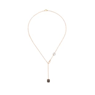 Pomellato Sabbia 18ct Rose Gold 1.00ct Mixed Diamond Necklace
