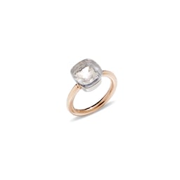 37190126 - Nudo 18ct Rose 
White Gold White Topaz Ring