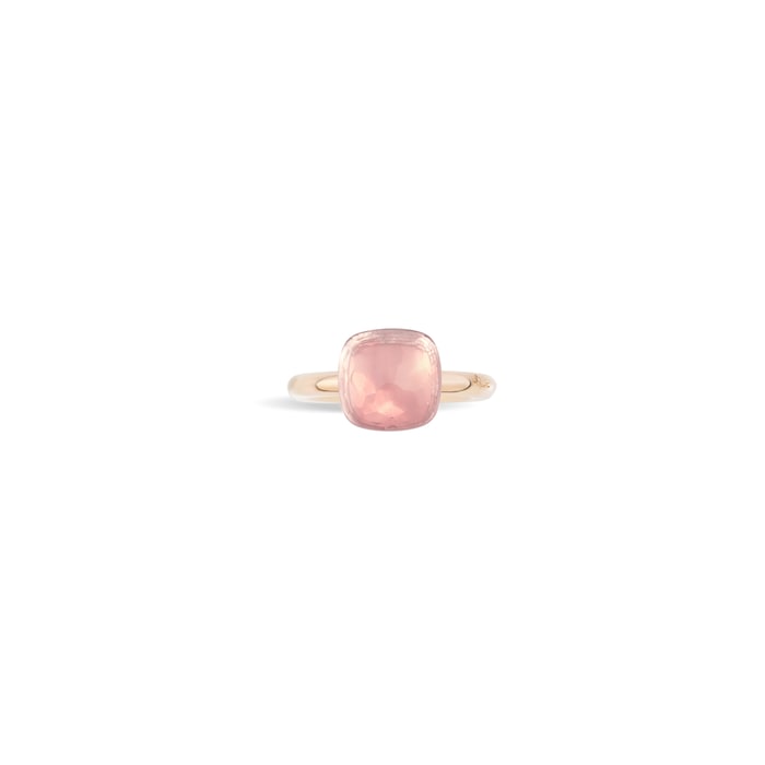 Pomellato Nudo 18ct Rose & White Gold Rose Quartz Ring