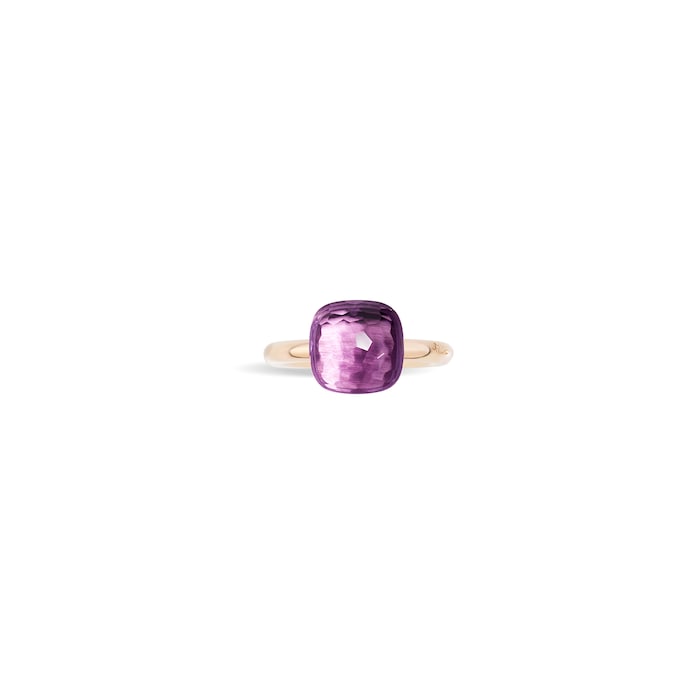 Pomellato Nudo 18ct Rose & White Gold Amethyst Ring