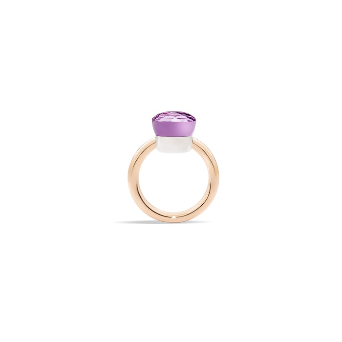 Pomellato Nudo 18ct Rose & White Gold Amethyst Ring