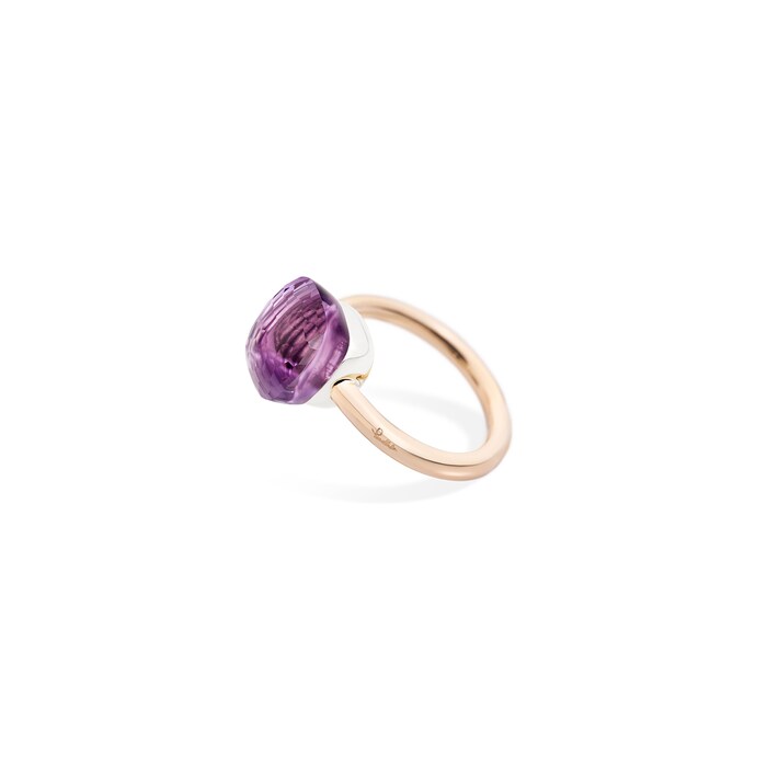 Pomellato Nudo 18ct Rose & White Gold Amethyst Ring