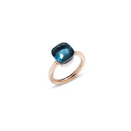 37190130 - Nudo18ct Rose Gold & White Gold Prasiolite Ring