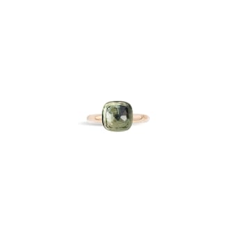 Pomellato Nudo 18ct Rose & White Gold Prasiolite Ring