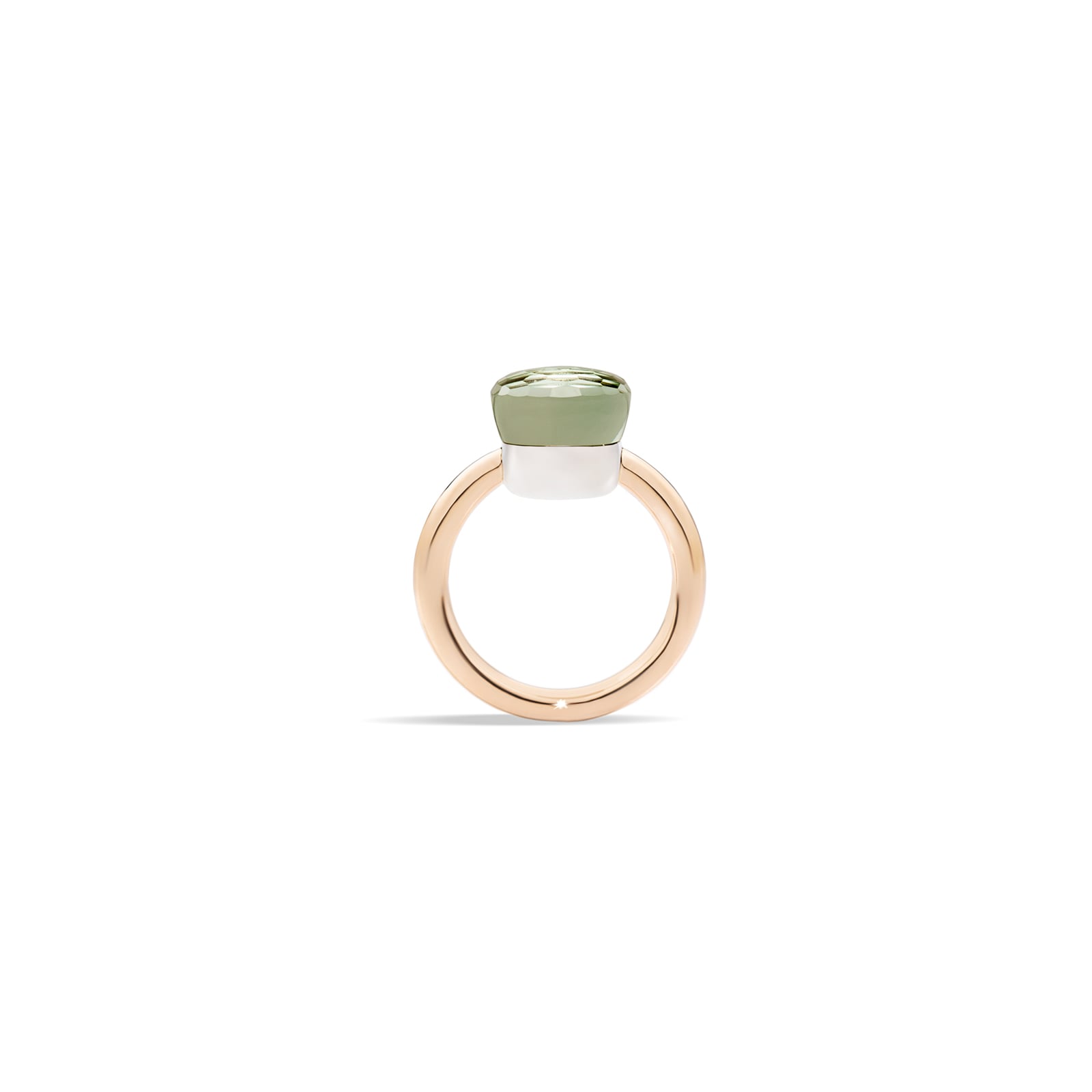 Pomellato Nudo 18ct Rose & White Gold Prasiolite Ring Pomellato Nudo 18ct Rose & White Gold Prasiolite Ring