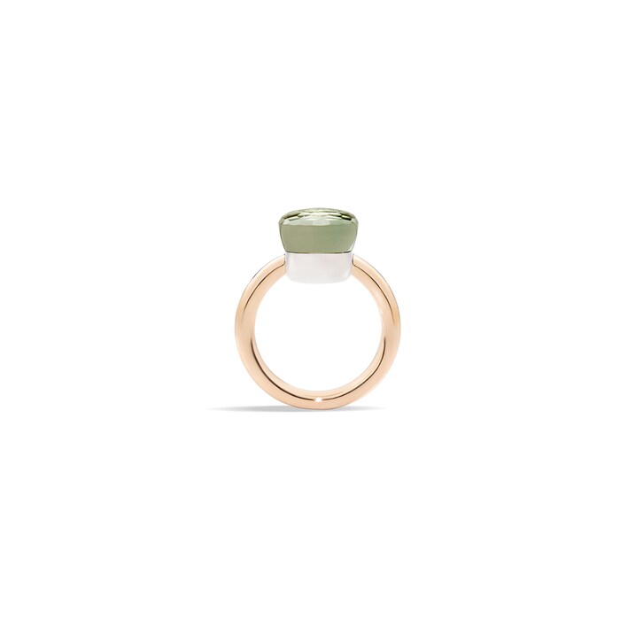 Pomellato Nudo 18ct Rose & White Gold Prasiolite Ring