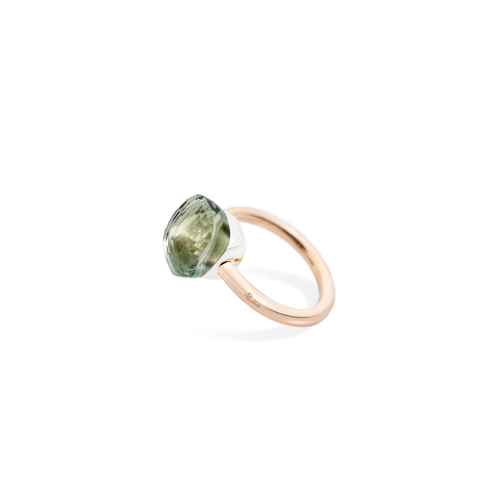 Pomellato Nudo 18ct Rose & White Gold Prasiolite Ring Pomellato Nudo 18ct Rose & White Gold Prasiolite Ring