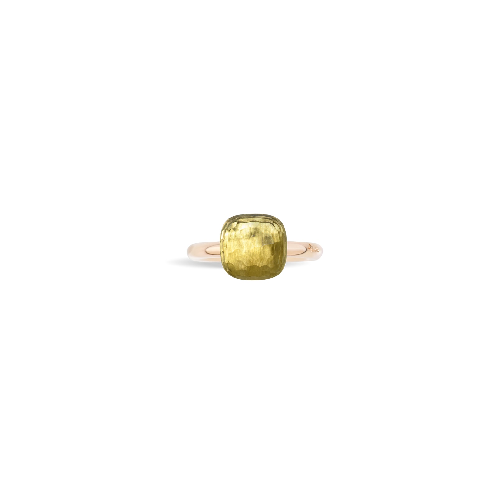 Pomellato Nudo 18ct Rose & White Gold Lemon Quartz Ring Pomellato Nudo 18ct Rose & White Gold Lemon Quartz Ring