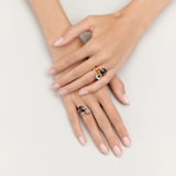 Pomellato Nudo 18ct Rose & White Gold Garnet Ring  - Ring Size O