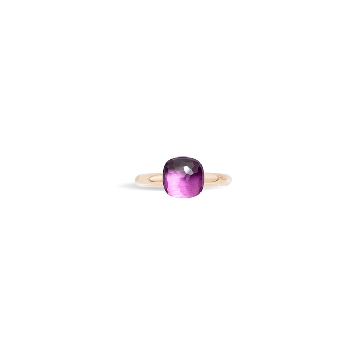 Pomellato Nudo Petit 18ct Rose & White Gold Amethyst Ring