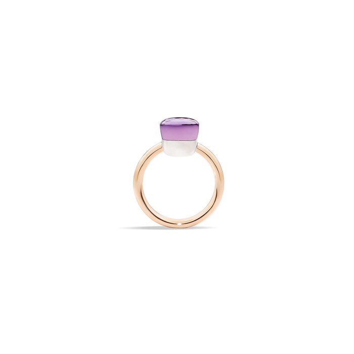 Pomellato Nudo Petit 18ct Rose & White Gold Amethyst Ring