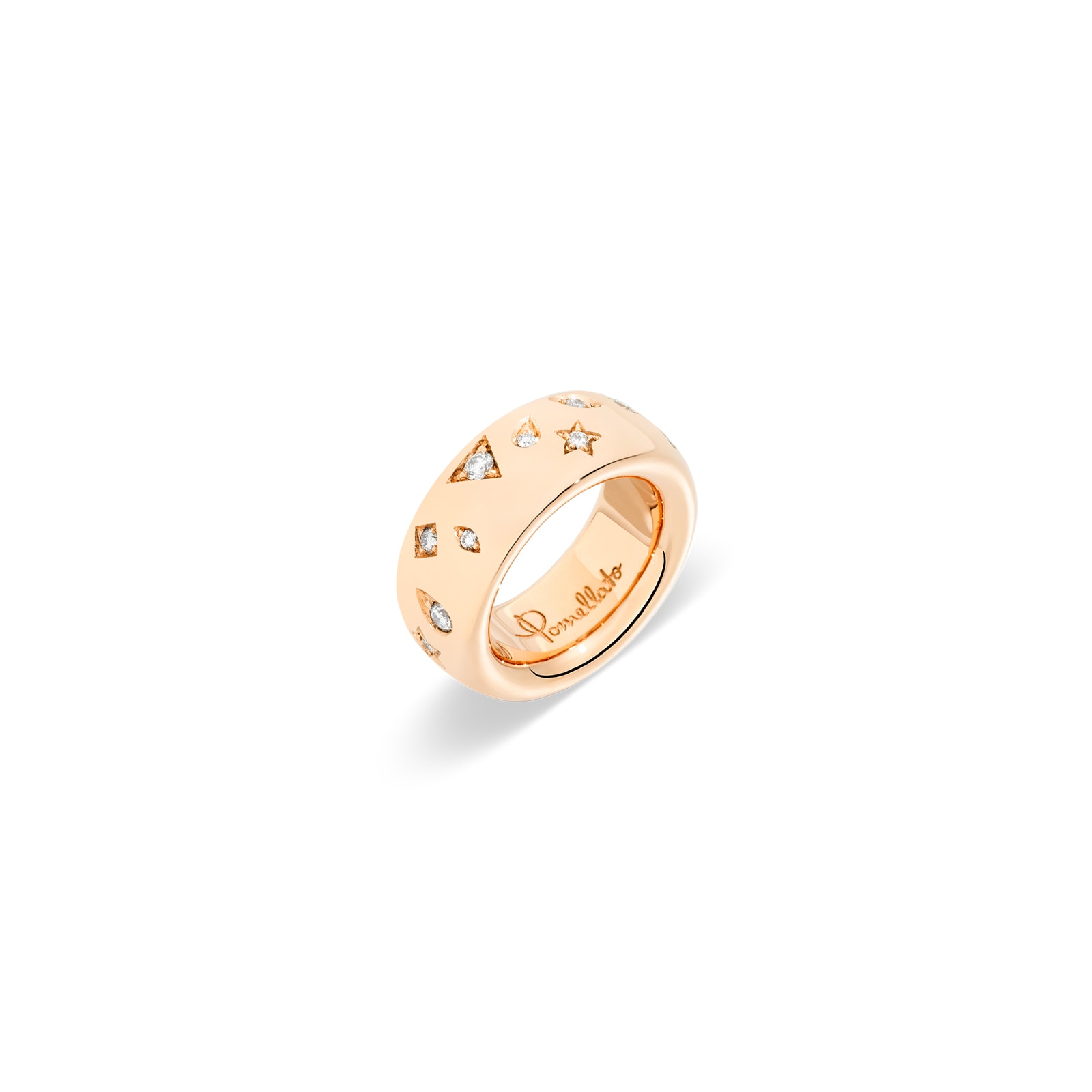 Iconica 18ct Rose Gold 0.70ct Diamond Ring - Ring Size O