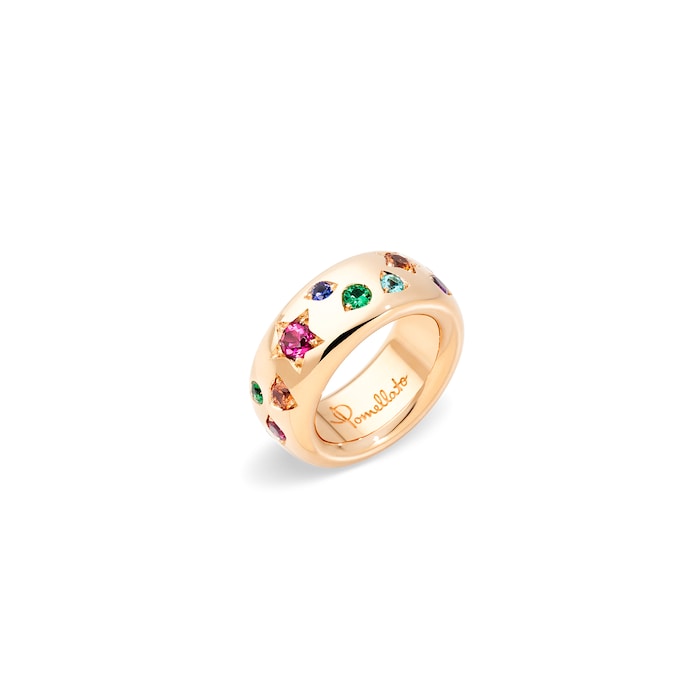 Pomellato Iconica 18ct Rose Gold Multi Stone Ring