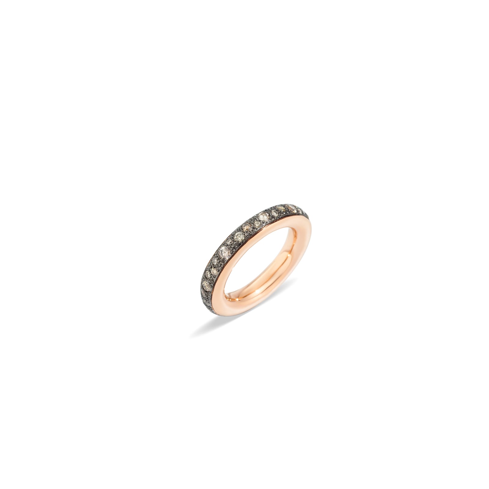 Iconica 18ct Rose Gold 1.10ct Brown Diamond Ring - Ring Size N