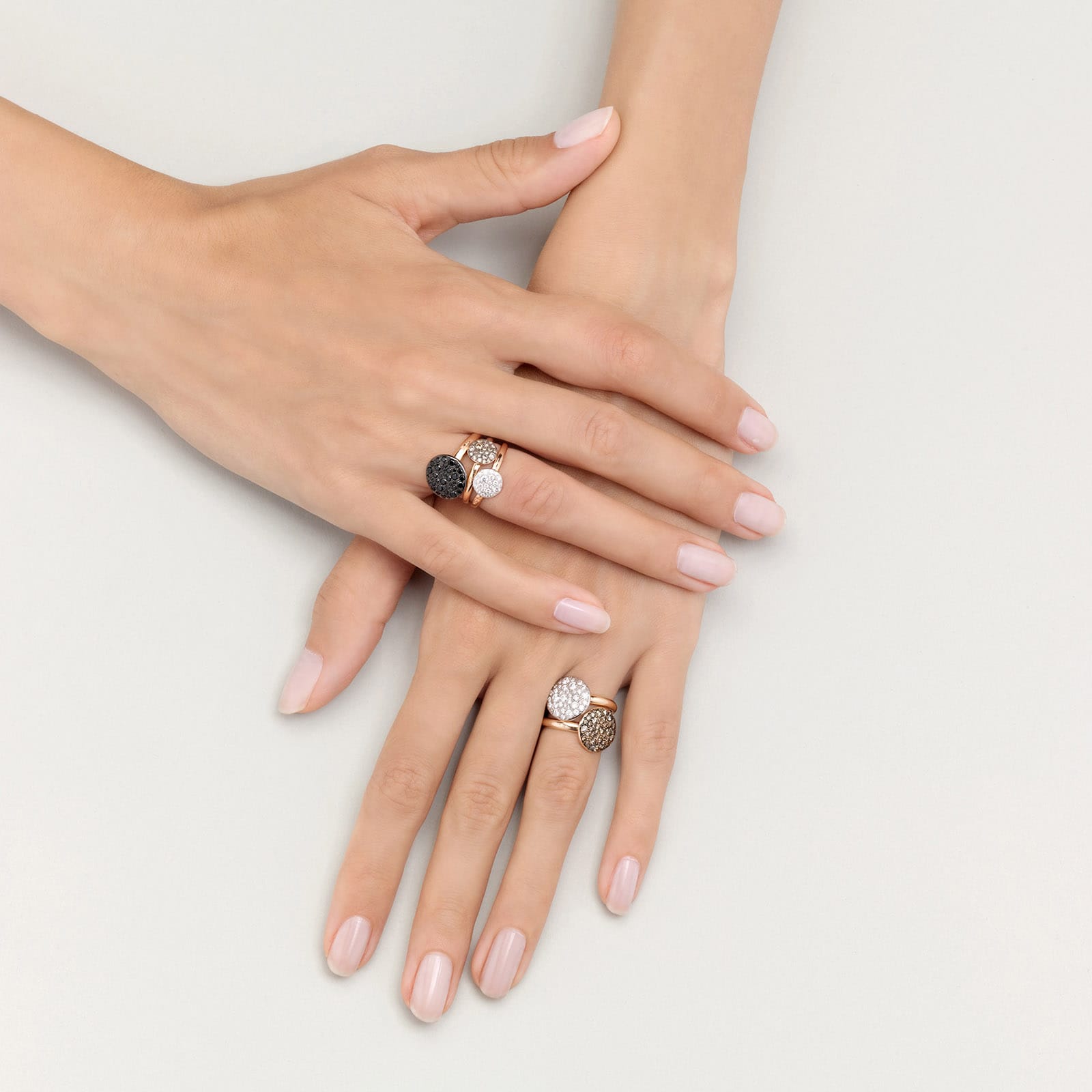 Pomellato Sabbia 18ct Rose Gold 0.68ct Diamond Ring - Ring Size O ...