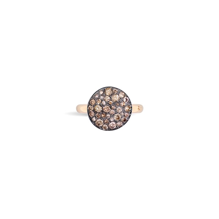 Pomellato Sabbia 18ct Rose Gold 0.68ct Brown Diamond Ring