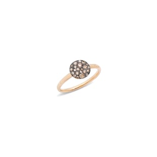 Pomellato Sabbia 18ct Rose Gold 0.30ct Brushed Brown Diamond Ring