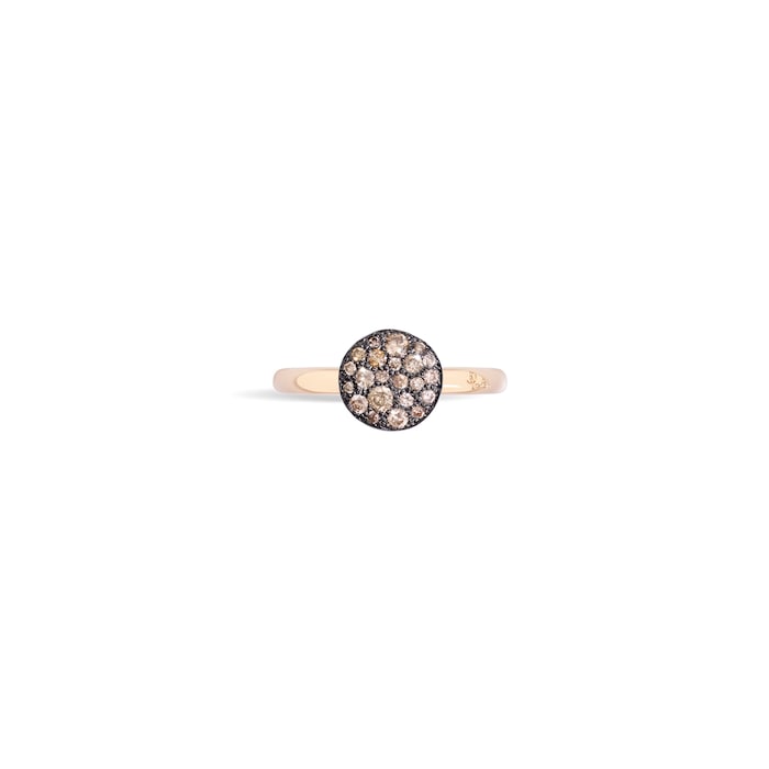 Pomellato Sabbia 18ct Rose Gold 0.30ct Brushed Brown Diamond Ring