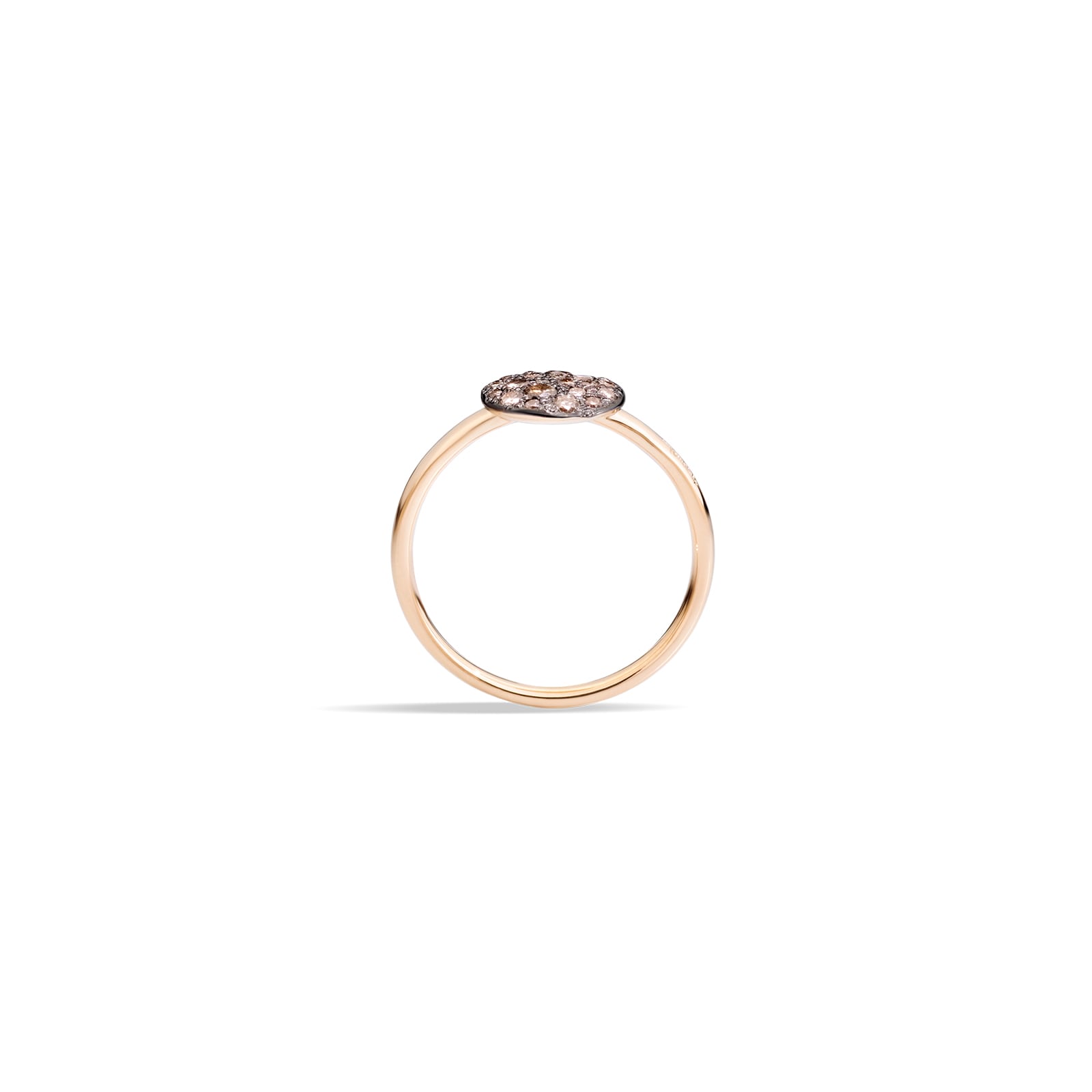 Pomellato Sabbia 18ct Rose Gold 0.30ct Brushed Brown Diamond Ring Pomellato Sabbia 18ct Rose Gold 0.30ct Brushed Brown Diamond Ring