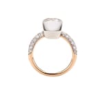 Pomellato Nudo Petit 18ct Rose & White Gold White Topaz & 0.50ct Diamond Ring