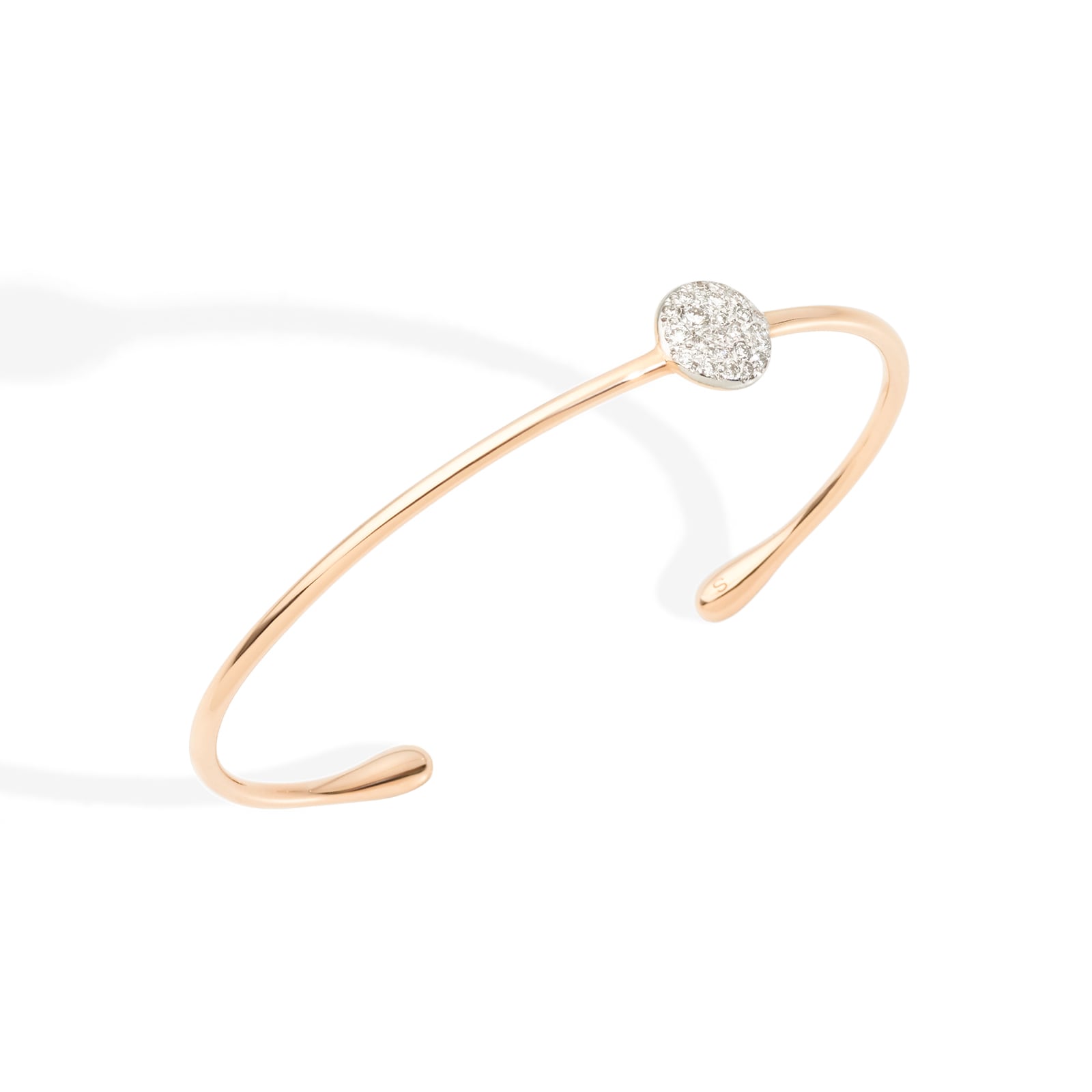 Pomellato Sabbia 18ct Rose Gold 0.20ct Diamond Bangle