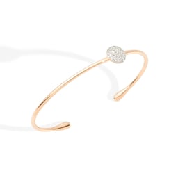 37190173 - Sabbia 18ct Rose Gold 0.20ct Diamond Bangle