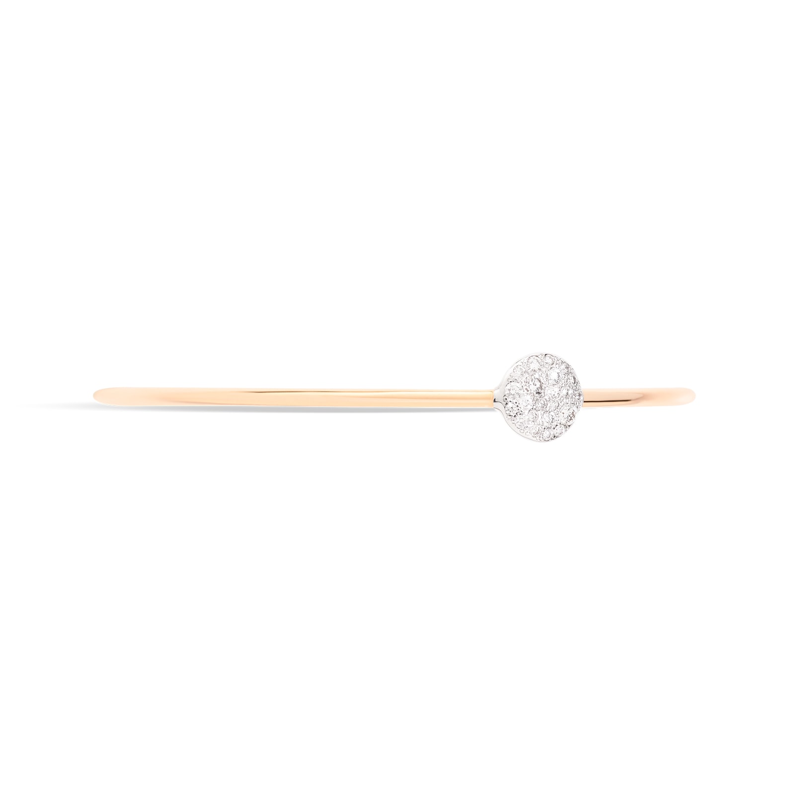Pomellato Sabbia 18ct Rose Gold 0.20ct Diamond Bangle