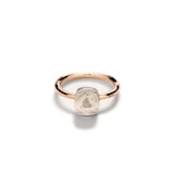 Pomellato 18K Rose & White Gold Nudo Petit White Topaz Ring