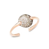 Pomellato 18K Rose Gold Sabbia Brown & White Diamond Bracelet