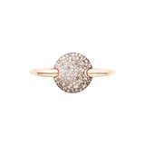 Pomellato 18K Rose Gold Sabbia Brown & White Diamond Bracelet