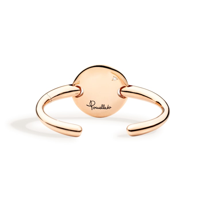 Pomellato 18K Rose Gold Sabbia Brown & White Diamond Bracelet