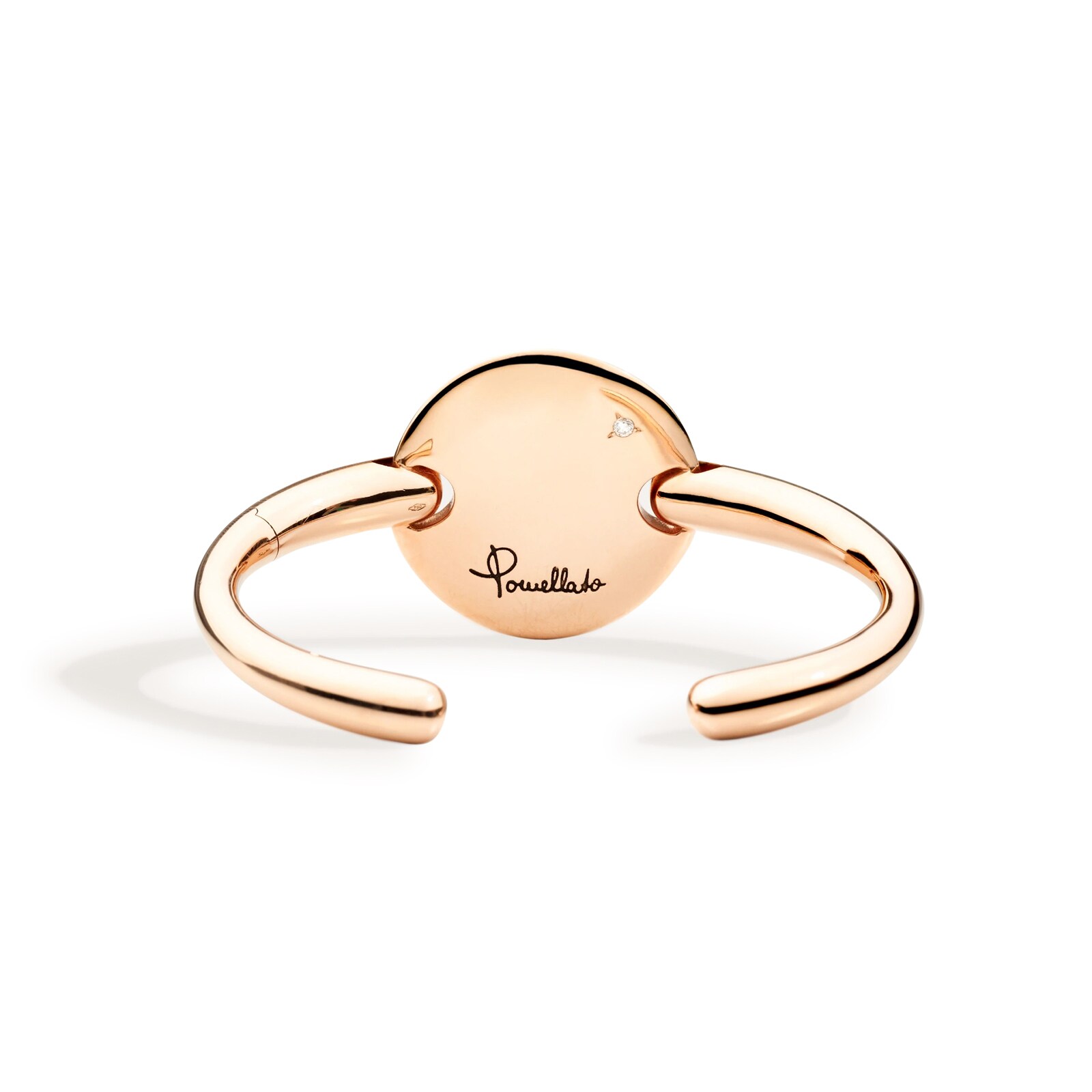 Pomellato 18K Rose Gold Sabbia Brown & White Diamond Bracelet