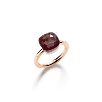 Pomellato 18K Rose & White Gold Nudo Classic Garnet Ring - Size 6.25 Pomellato 18K Rose & White Gold Nudo Classic Garnet Ring - Size 6.25
