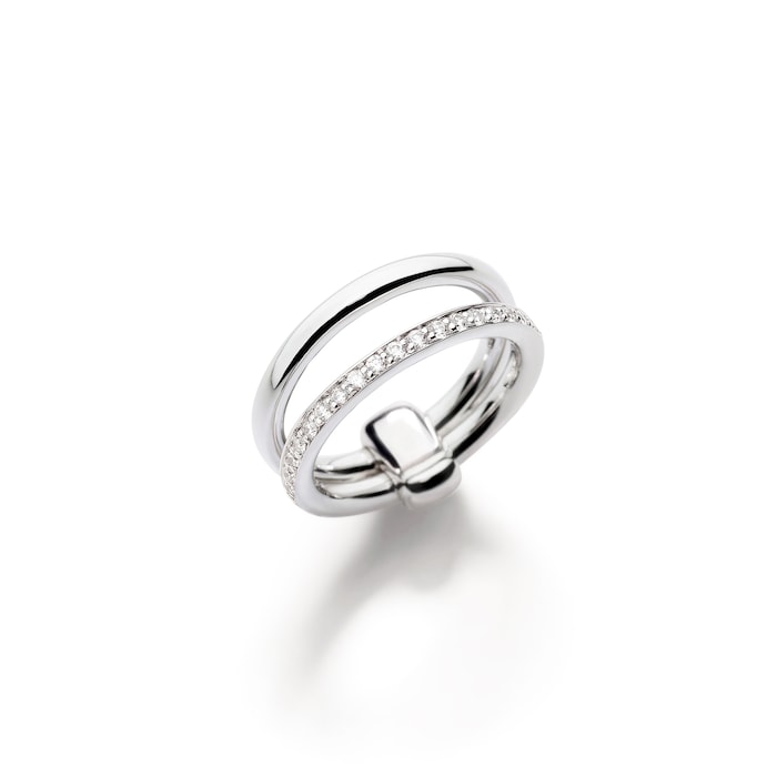 Pomellato 18K White Gold Pomellato Together Diamond Ring