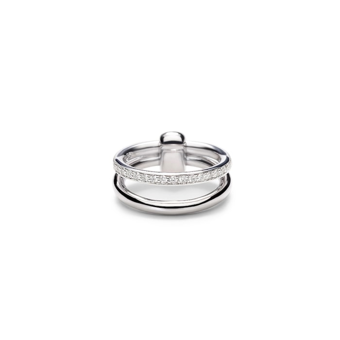 Pomellato 18K White Gold Pomellato Together Diamond Ring