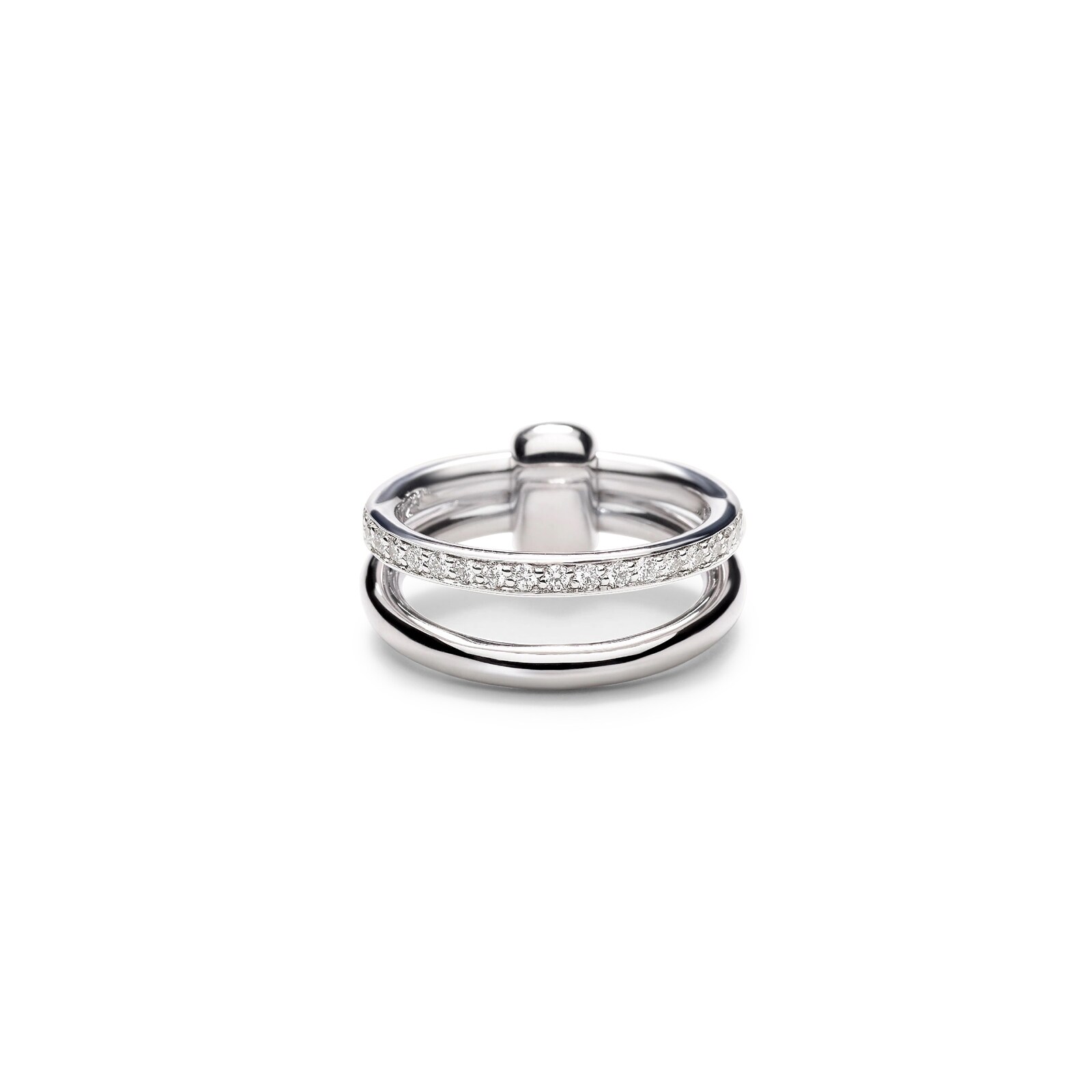 Pomellato 18K White Gold Pomellato Together Diamond Ring