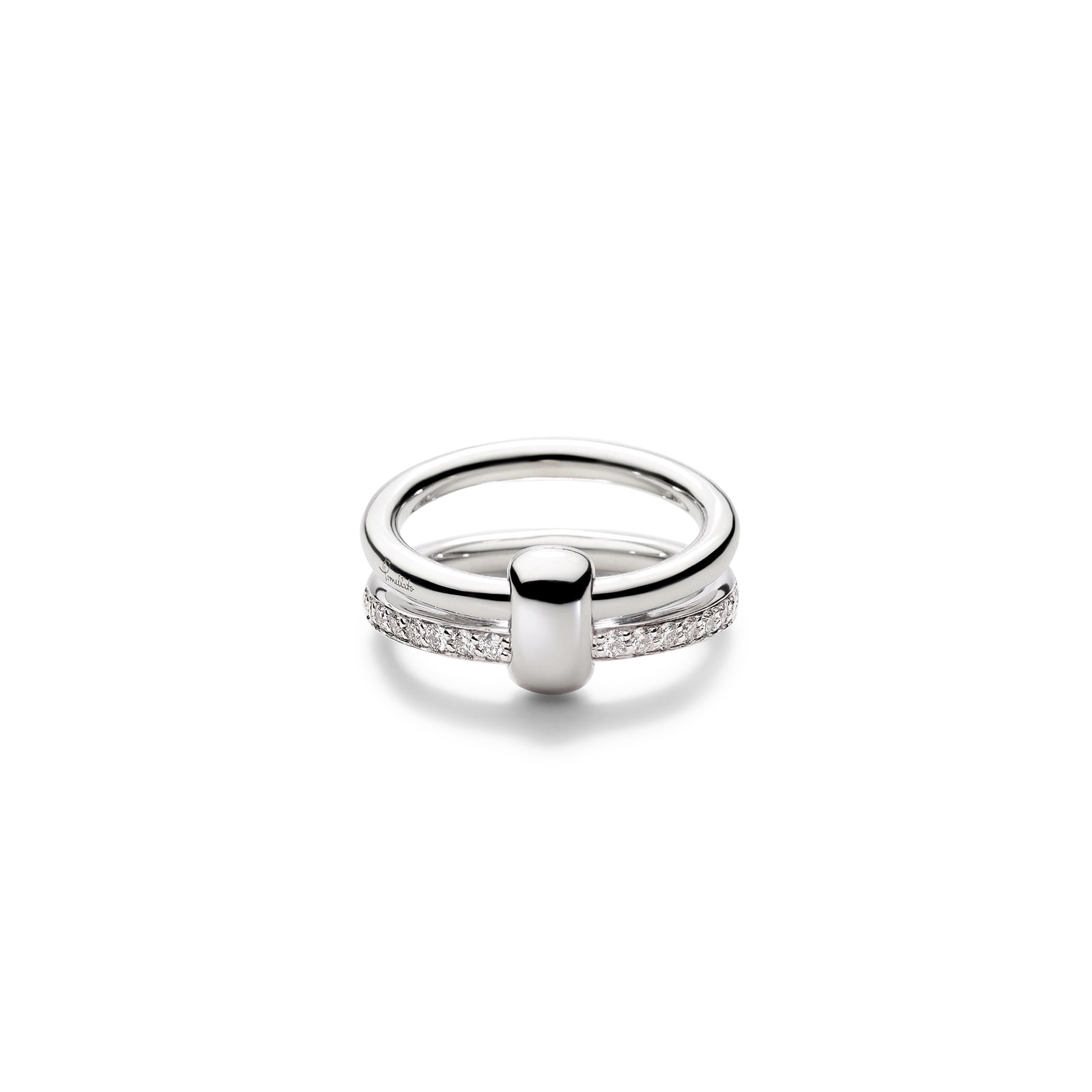 Pomellato 18K White Gold Pomellato Together Diamond Ring